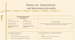 Desktop Screenshot of naturheilpraxis-roessing.de